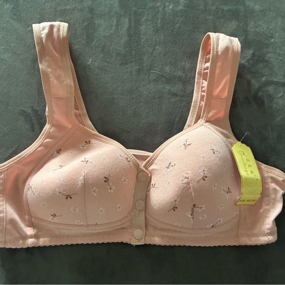 Floral Blush Pink Bra